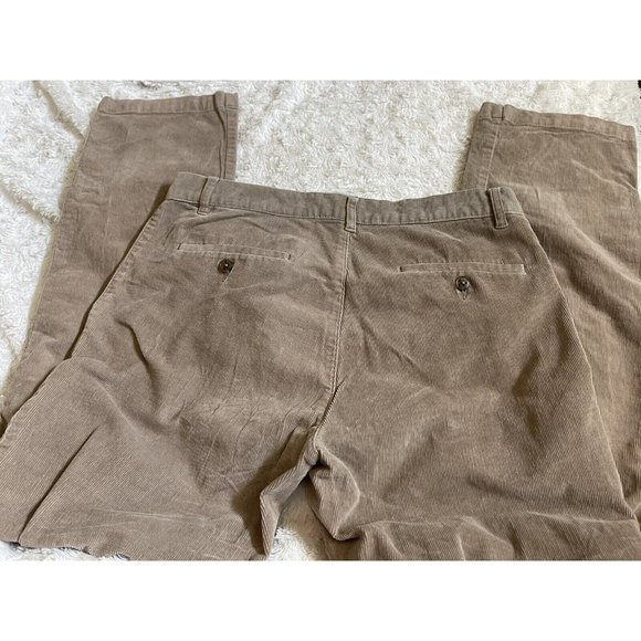 Jos A Bank Reserve Men's Tan Corduroy Bottoms Pants Size 34X34 (Runs Small) - Picture 5 of 8